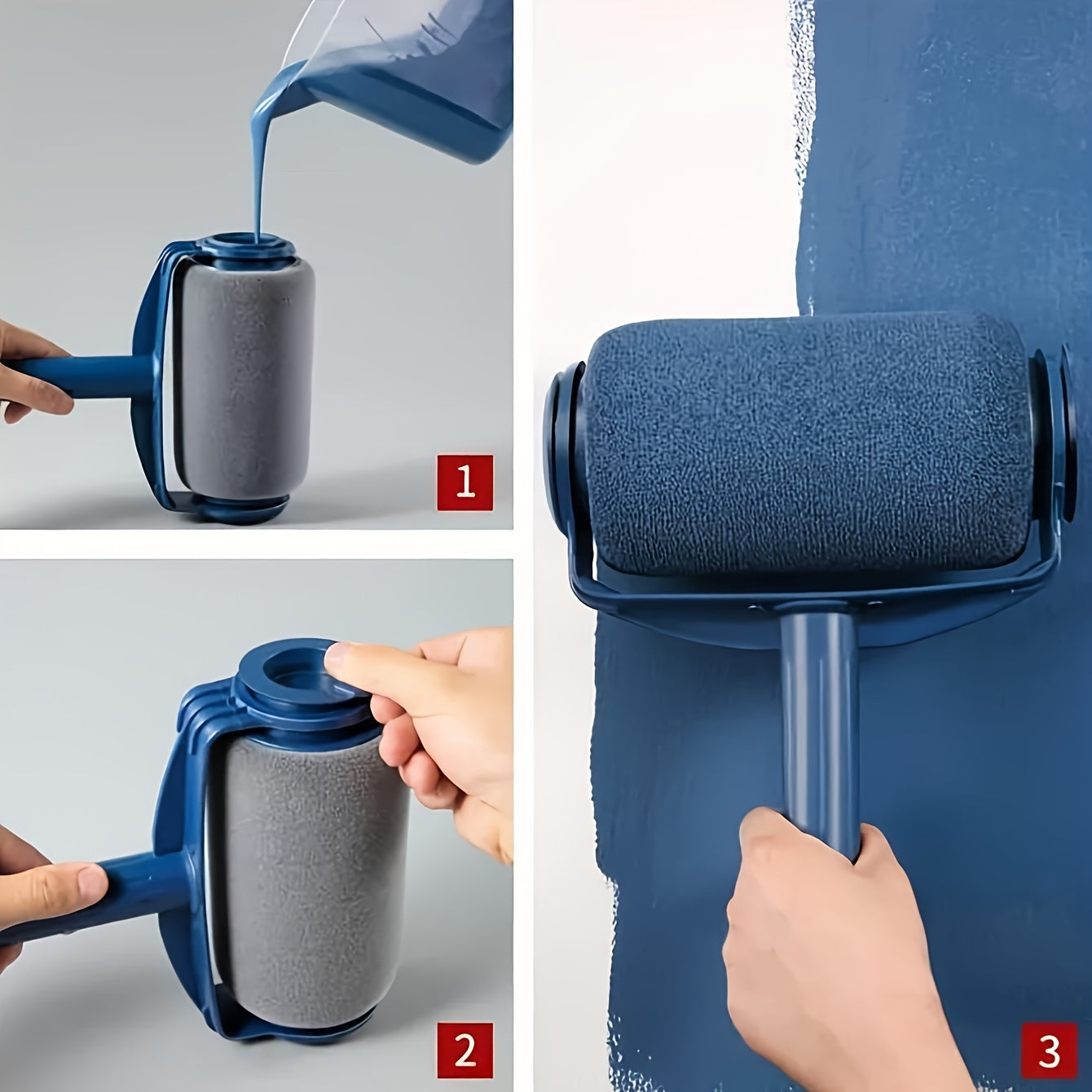 New No Frequent Dipping Roller Paint Brush, Suitable for Latex and Wall Paint