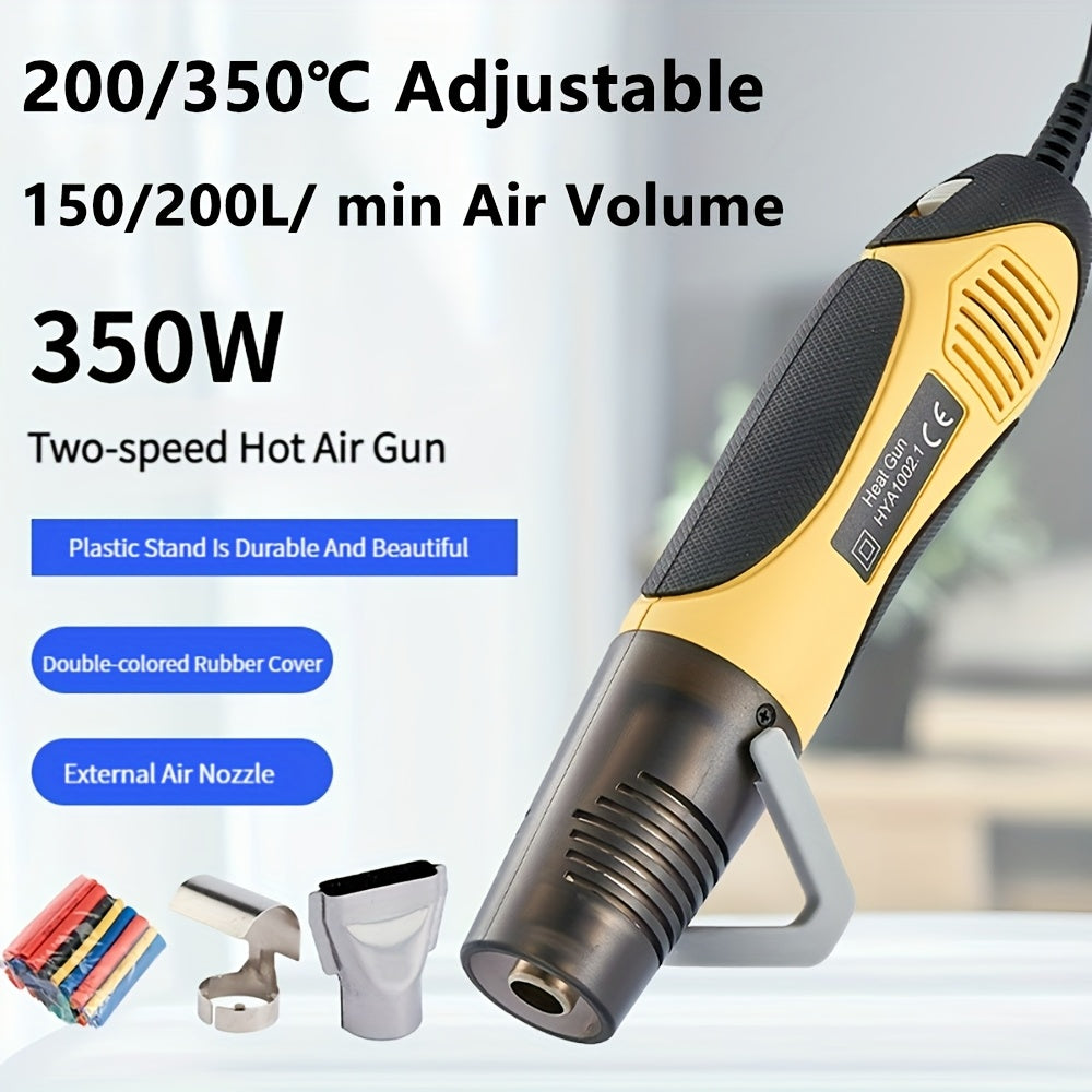 Gravix 350W Dual-Speed Temperature Adjustable Mini Hot Air Gun, 200/300°C