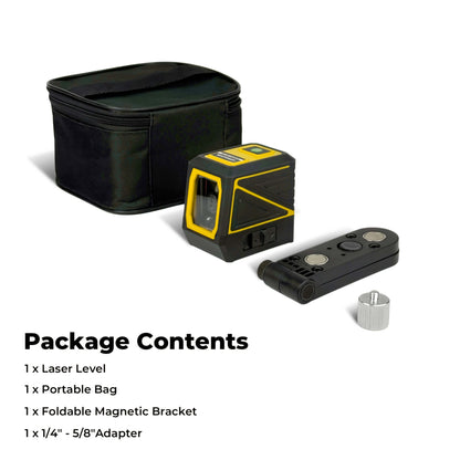 Mini Laser Level, Automatic Leveling Tool, High Precision, High Brightness Cross Line Laser Beam