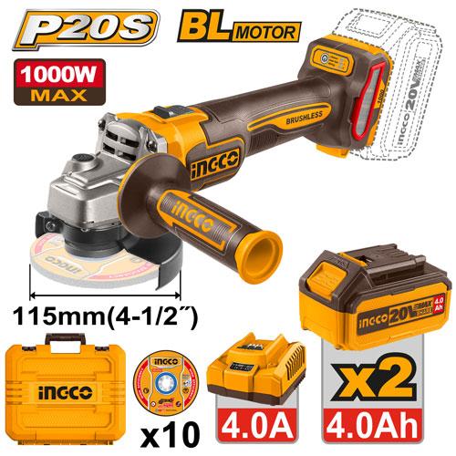 ANGLE GRINDER ING 115mm 1000W FULL SET
